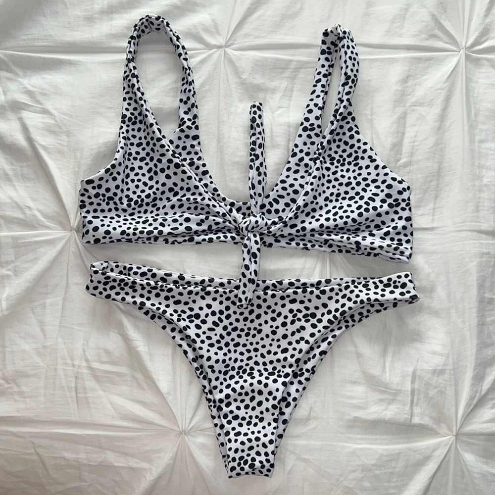 Shein Dalmatian Bikini Set